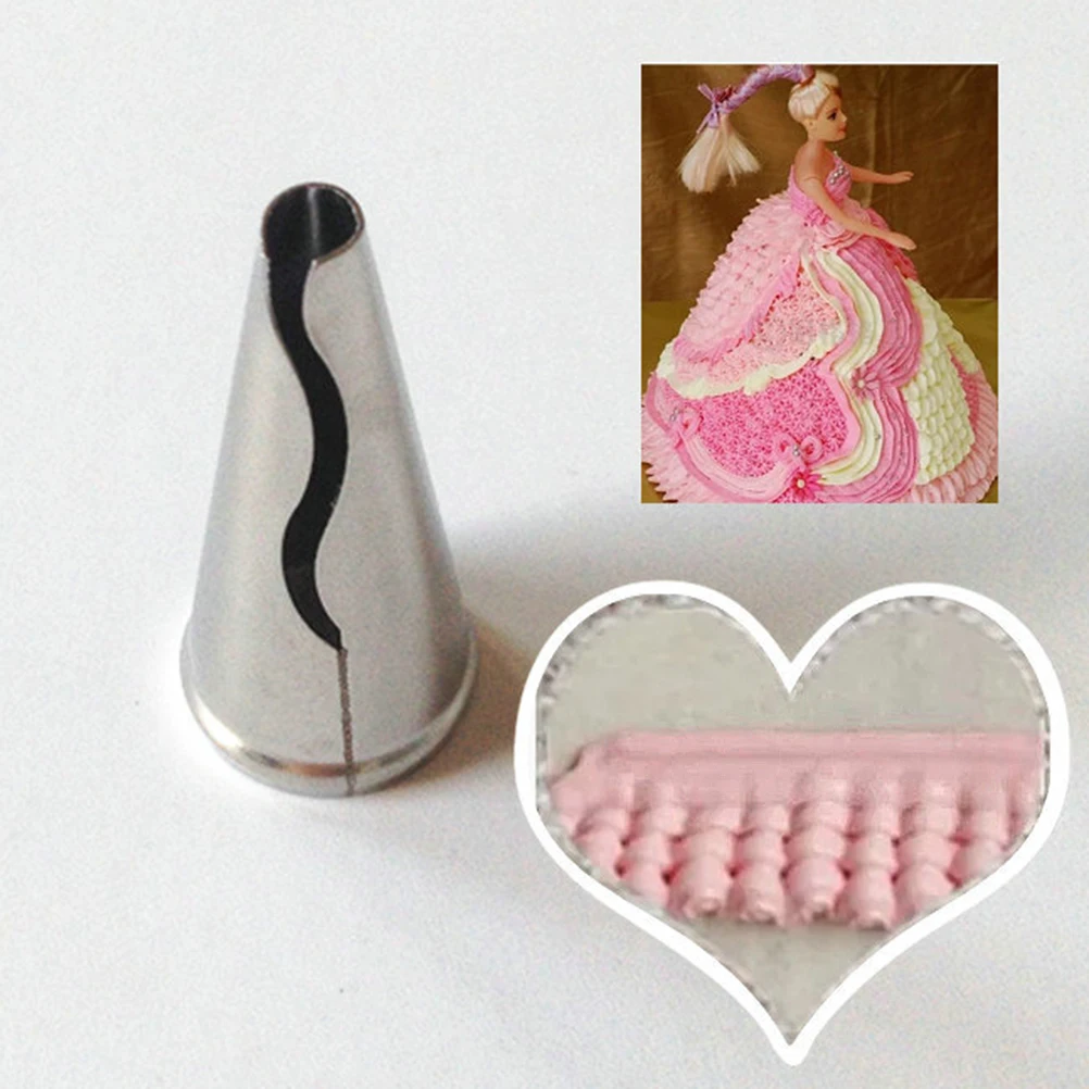 

Wedding Cake Decorating Icing Stainless Steel Nozzles Pastry Skirt Cake Nozzles Decoration Piping Tips Set