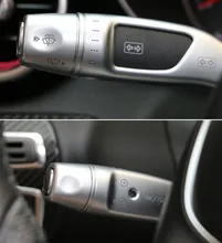 Car Steering Wheel Wiper Lever Sequins For Mercedes Benz New CLA GLA A/B class GLK Gear Lever Decorative Covers ABS Stickers автомобильное зеркало cla glk abs
