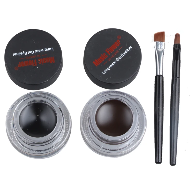 2pcs bianco + nero gel eyeliner make up cosmetici impermeabili set eye liner  trucco occhi maquiagem