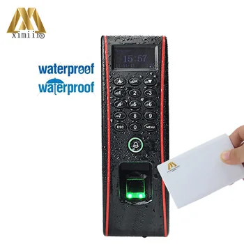 

Free Shipping ZK TF1700 Waterproof Biometric Fingerprint Time Attendance And Door Access Control With MF IC Card Time Recording