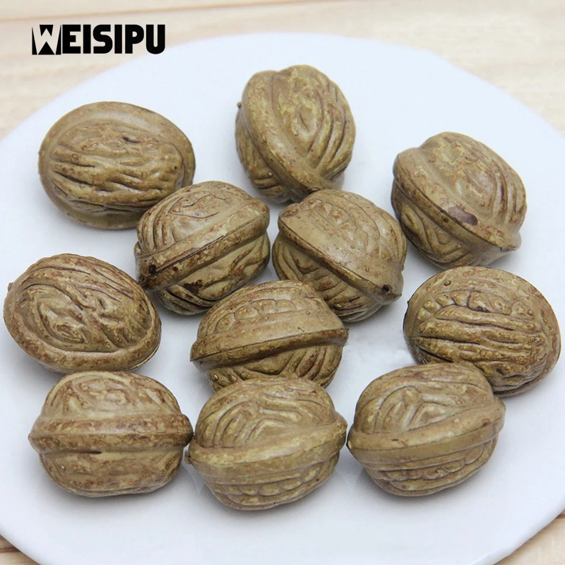 

10pcs/lot Mini Artificial Walnut Fake Fruits Flowers Fruit For Wedding Christmas Tree Party Decoration New Arrival