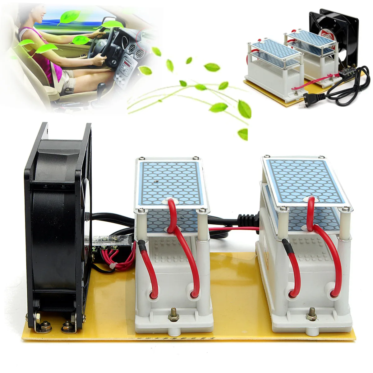

110V 20g Commercial Ozone Generator Air Purifiers Long Life Type Ozone Disinfection Machine For Home Car Office