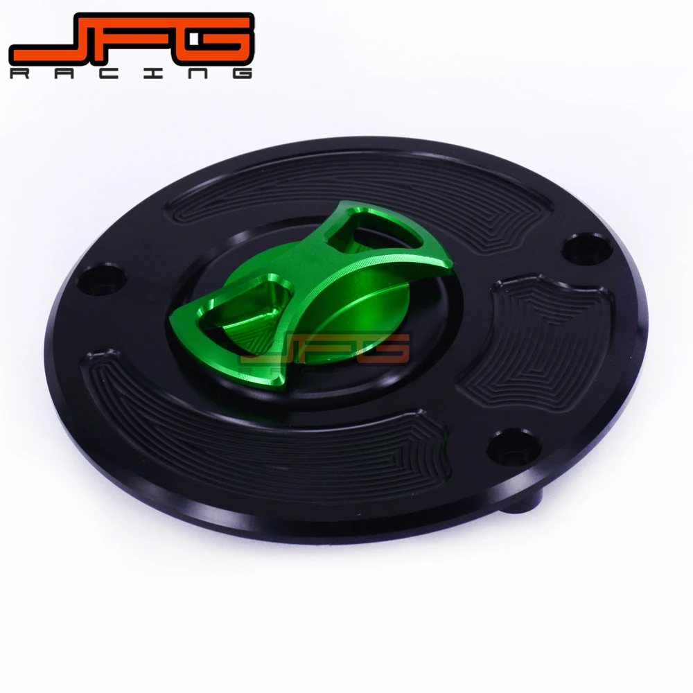 Keyless Gas Fuel Tank Cap Cover For ZX10R 2006 2013 ZX6R 2007 2013 ZX14