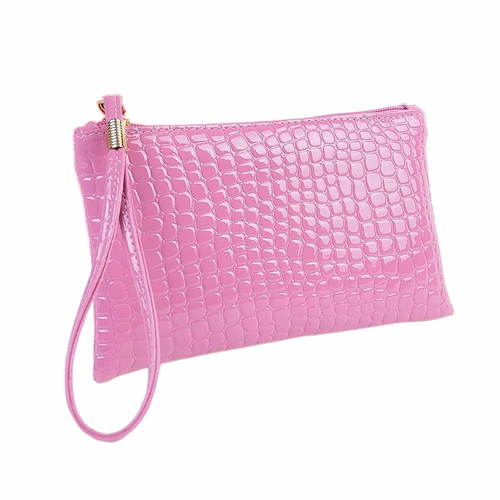 Модный популярный дорожный клатч из крокодиловой кожи, сумочка, кошелек для монет, кошелек для телефона, сумки для ключей A - Цвет: A