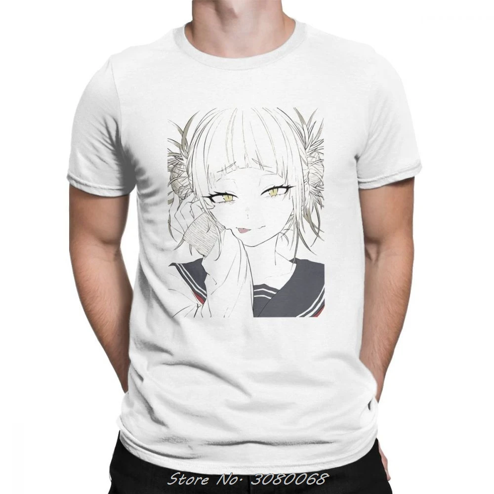 

Himiko Toga Leisure My Hero Academia T Shirt Men's Short Sleeved Clothes Gift Tees Cotton Anime Manga Kawaii T-shirts Streetwear