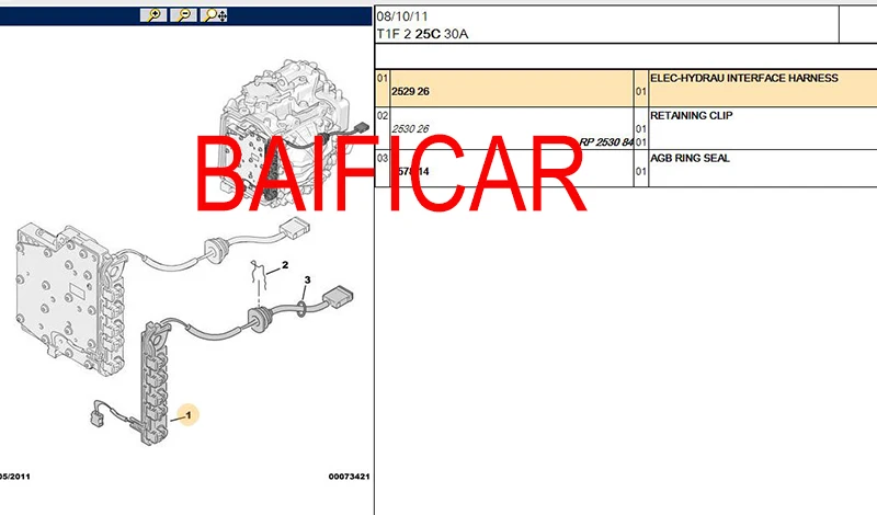 Baificar абсолютно подлинный AL4 автоматический редуктор гидравлический интерфейс жгут проводов 252926 для peugeot 206 307 308 408 Citroen