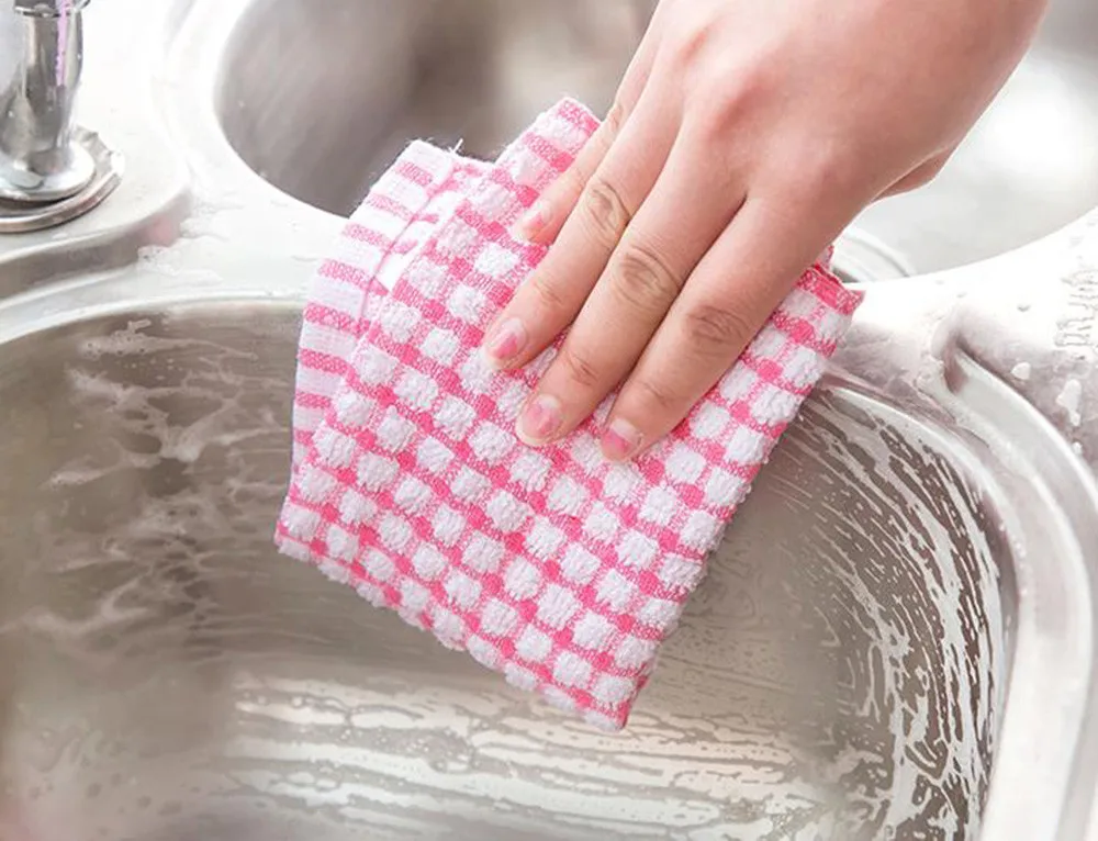 Впитывающая ткань для мытья автомобиля Кухня для уборки из микрофибры Полотенца для уборки тряпок одноцветное цветное блюдо полотенце кухонное полотенце волоконное полотенце