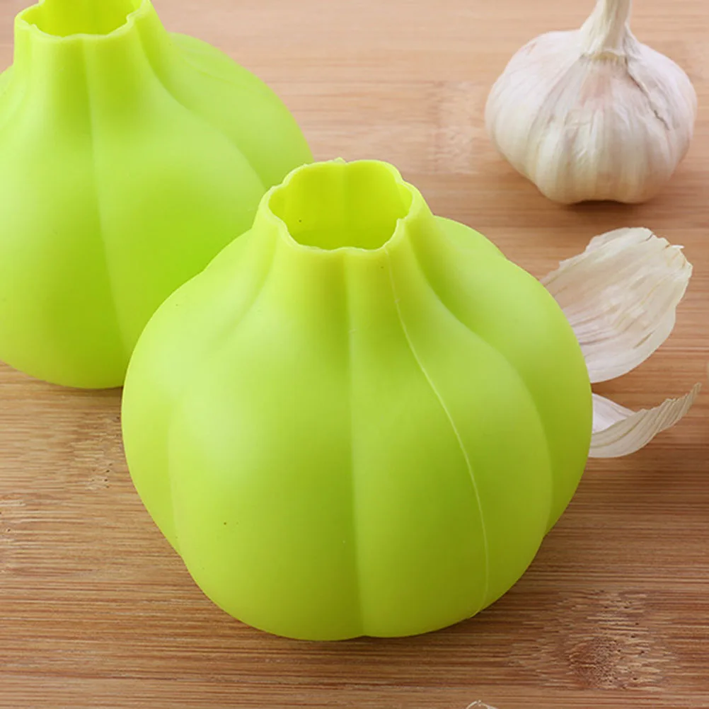 

1 PC Creative Soft Silicone Garlic Peeler Food Grade Kitchen Tools Easy To Use Home Kitchen Gadgets Accessories (Yellow Green)