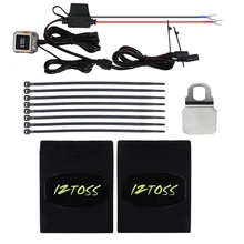 12V 3 этапа ультра-тонкий 7/8 дюймов мотоцикл руль с подогревом ручки теплые Рукава Нескользящая Съемная мотоцикл с подогревом ручки