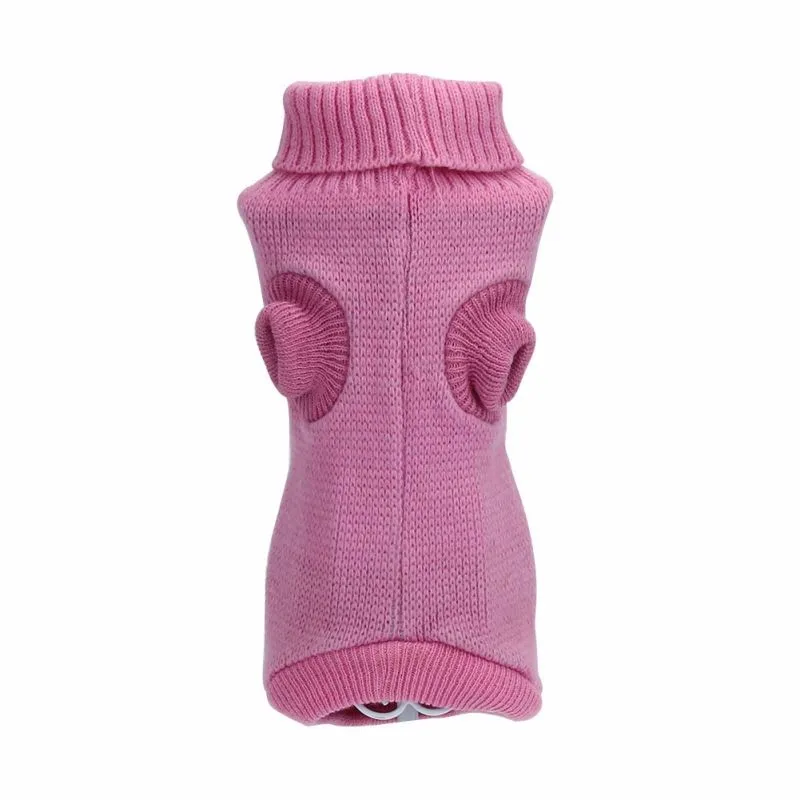 Одежда для собак жаккардовый вязаный клетчатый свитер со щенком ПЭТ джемпер пальто нарядная одежда для собак