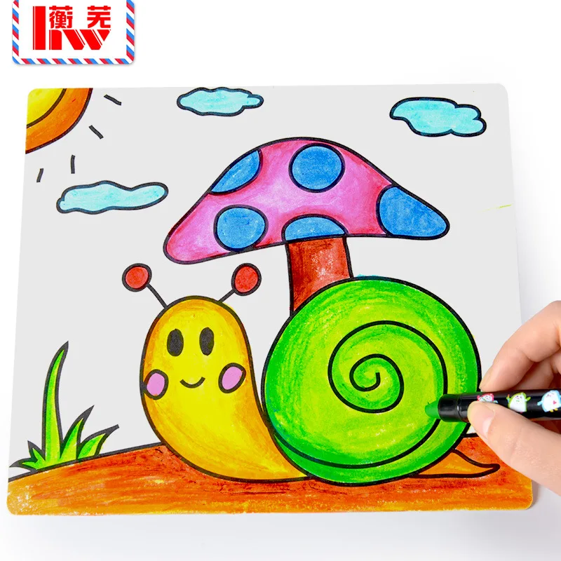 Takefuns 20 Pack Paper Graffiti Blank DIY Handmade Painting Painting Educational Toys Windmill for Kids Children Baby DIY Toys