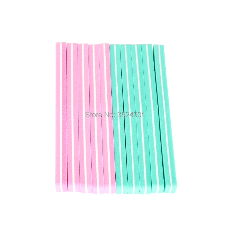 

50 Pcs Waterproof Nail Art File Sanding Buffer Nail Art File Manicure Nail Art Tool Random Color