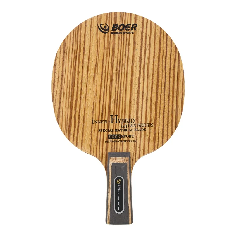 BOER 7 слойный арилат углеродного волокна настольный теннис лезвие легкий пинг понг ракетки лезвия аксессуары для настольного тенниса - Цвет: short
