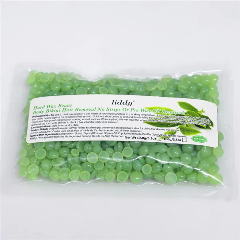 

New Arrival No Strip Depilatory Hot Film Hard Wax Pellet Waxing Bikini Hair Removal Bean Depilatory Wax Epilator 2017 July13