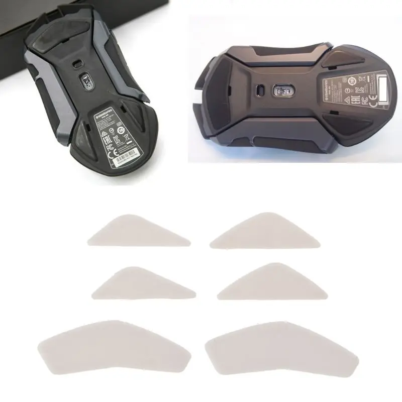 

2 Sets/pack Tiger Gaming Mouse Feet Mouse Skate For SteelSeries Rival 600 Wired Gaming Mouse White Teflon Mouse Glides Curve Edg