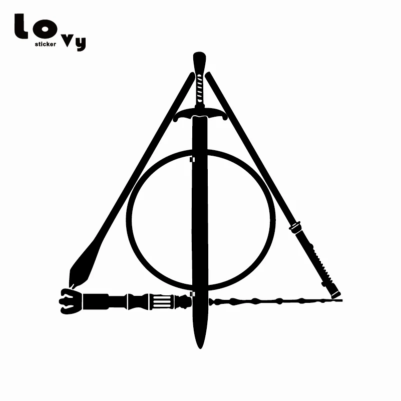

Creative Deathly Hallows LOTR Star Wars Harry Potter Vinyl Wall Sticker/Decal