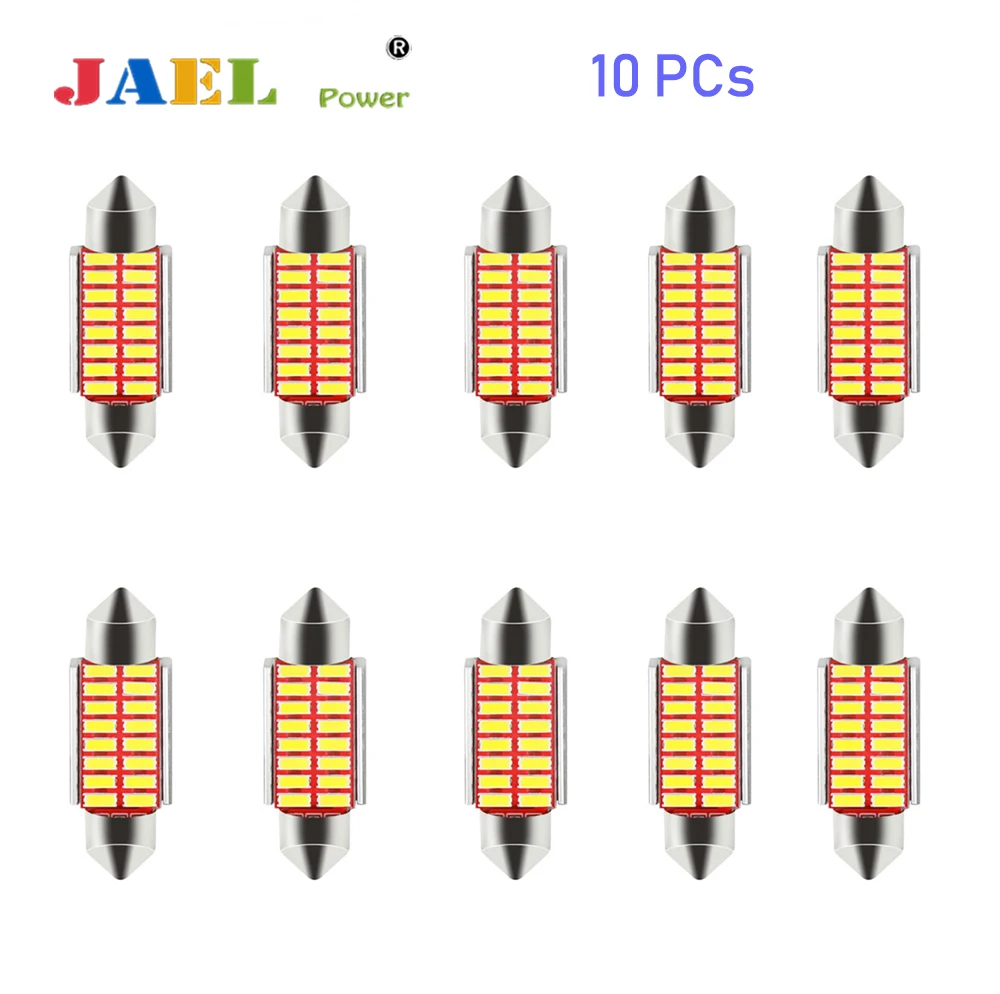 10 шт. гирлянда купольные огни 31 мм 4014SMD 12SMD светодиодный безошибочный CANBUS