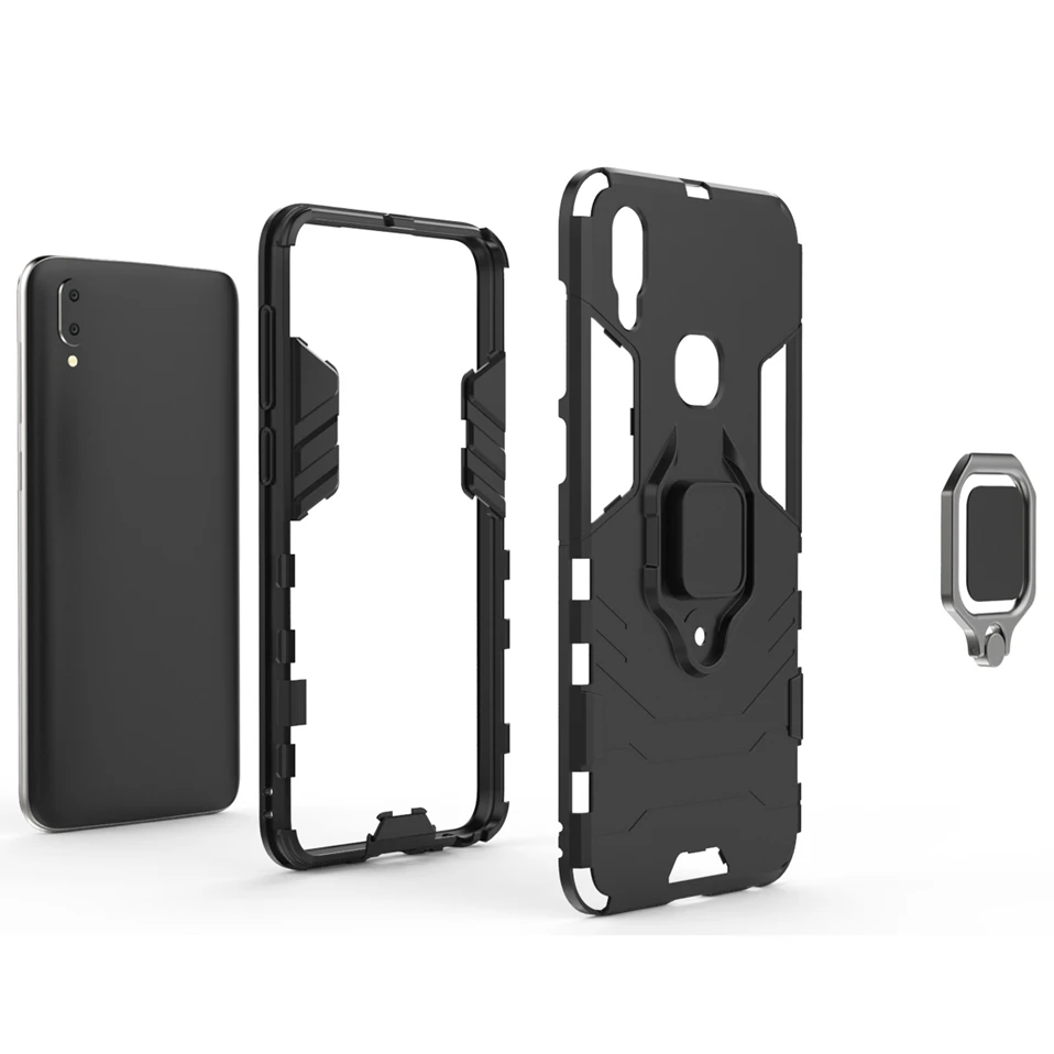 Aromr Phone Case For Vivo V11i V11 Pro X23 X27 Cover Ring Holder Magnetic Protector Case For Vivo V11 Pro V11i V15 S1 iqoo Cases (6)