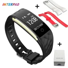 Interpad S2 Smart Wristband Bluetooth Smart Band Bracelet With Heart Rate Passometer For Android iOS PK ID107 D21 Smartband