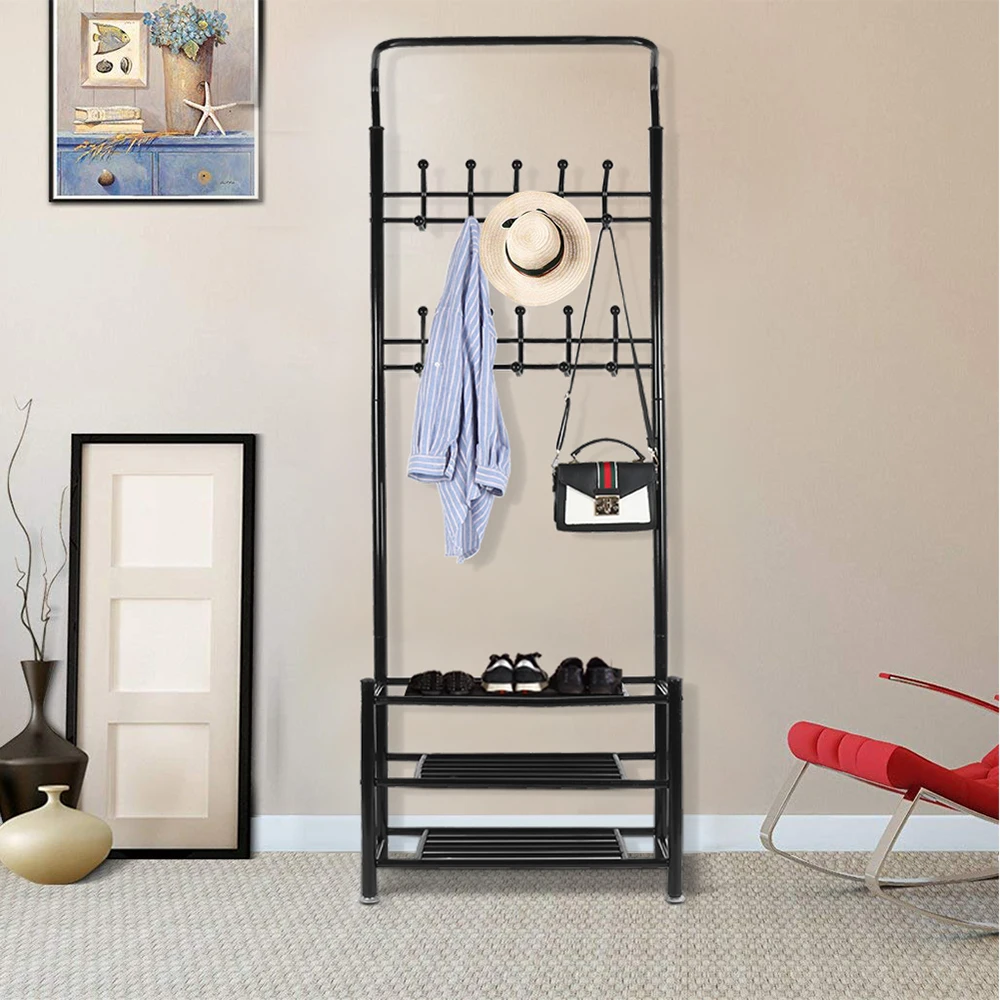 Günstige Schuh Rack Schrank Schuh Veranstalter Regal für schuhe Hause Möbel Multifunktions Mantel Rack Bad Rack für Home HWC