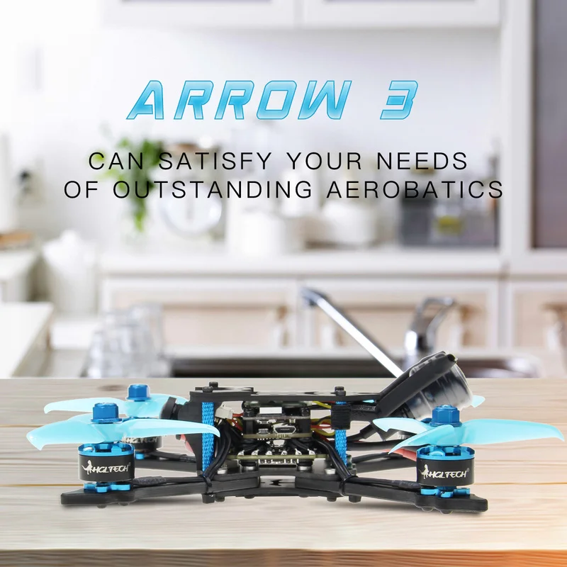 Радиоуправляемый Дрон Arrow3 3 дюйма 152 мм F4 OSD 4S 6S FPV гоночный PNP BNF w/ 45A ESC Caddx rtel 1200TVL