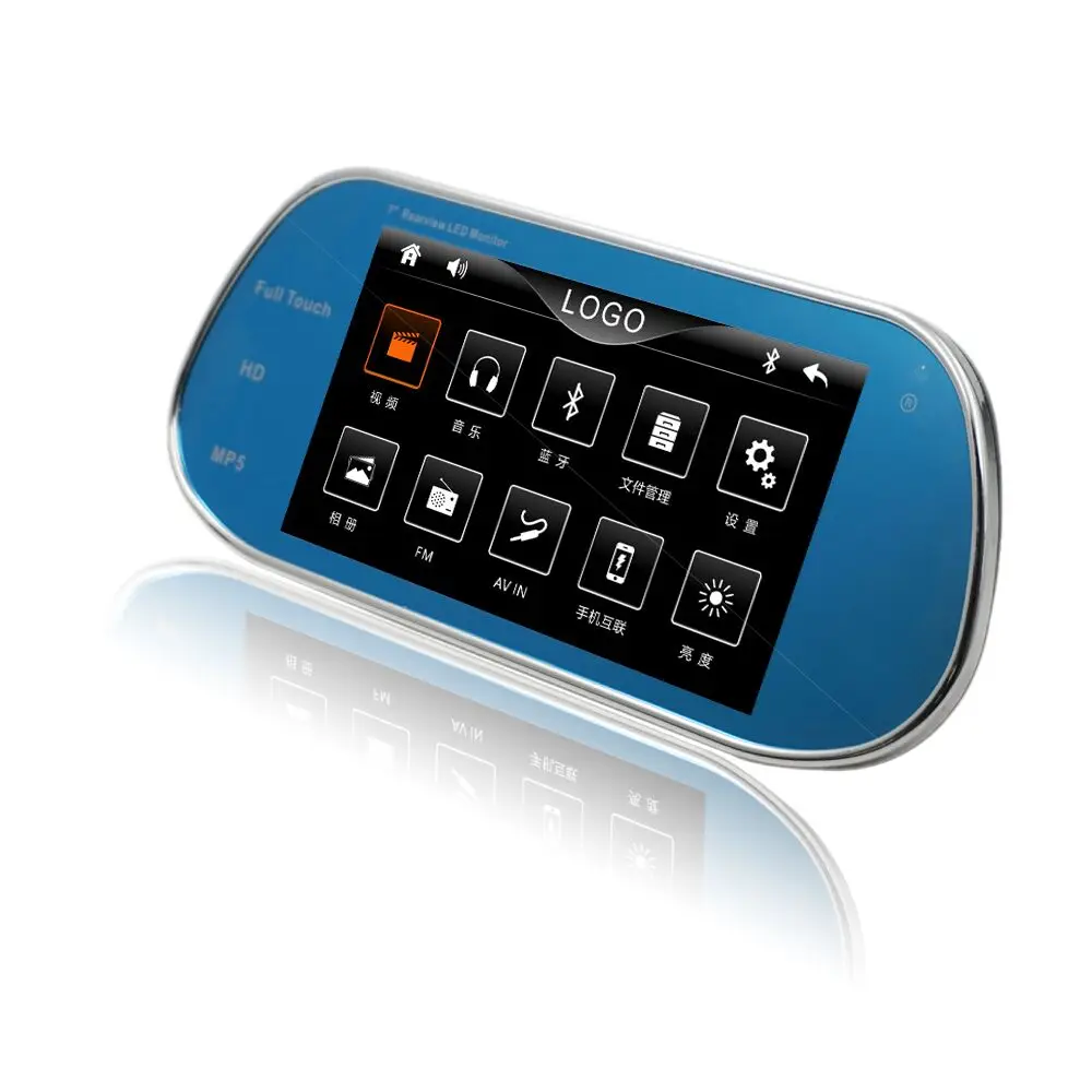 

New Model Touch Screen with Remote Control 7inch Rearview MP5 Mirror Monitor Bluetooth Support 1080P Movie For reversing camera