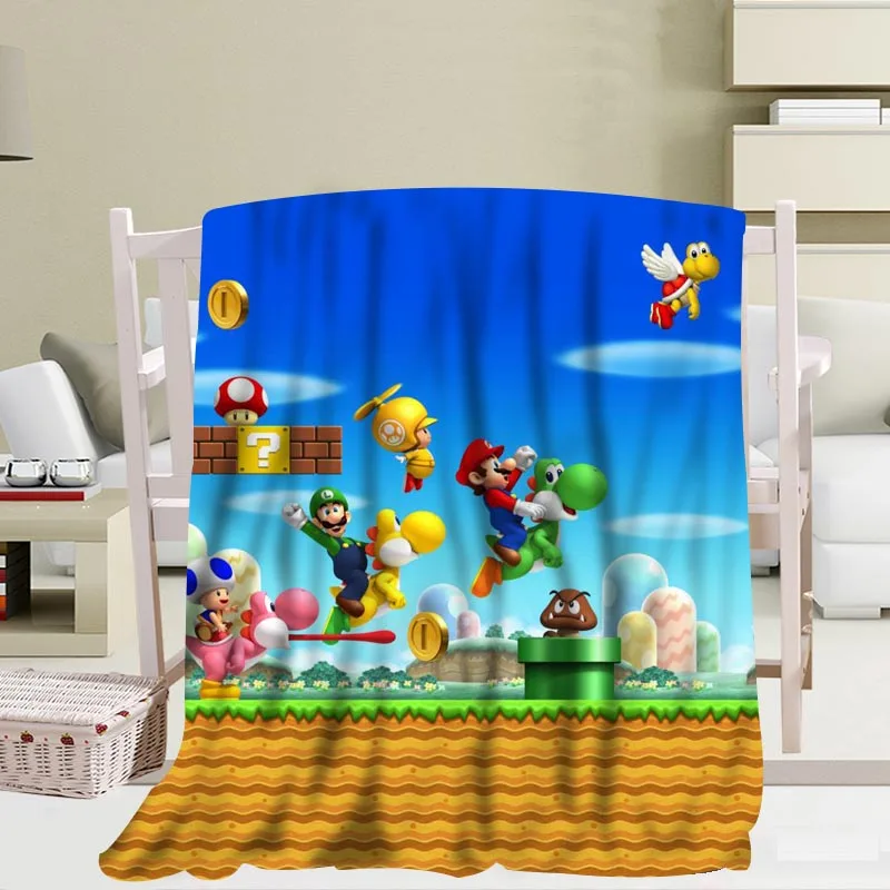 Новое поступление супер одеяла с супер Марио 3D печать мягкое одеяло бросок на дом/диван/постельные принадлежности портативный взрослый путешествия покрывало одеяло - Цвет: 8