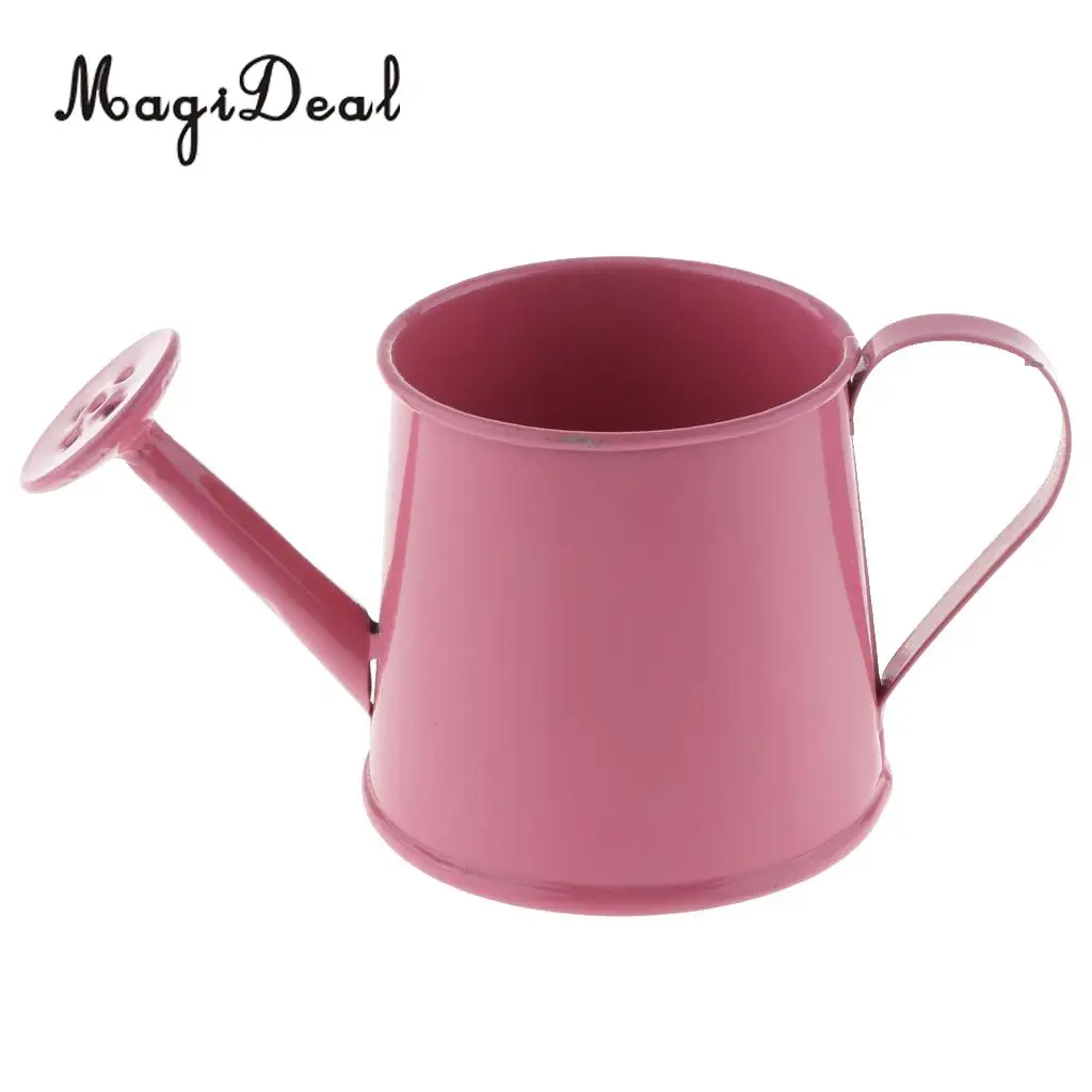 Decorative Iron Metal Watering Cans Garden Flower Bucket Metal Flower Pot Home Garden Decor