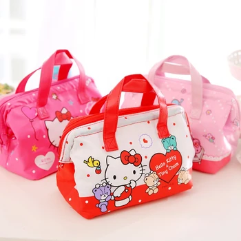 

2019 Waterproof kt Lunch Bag for Women kids Cartoon Cooler Lunch Box Bag Tote canvas lunch bag Insulation Package Portable