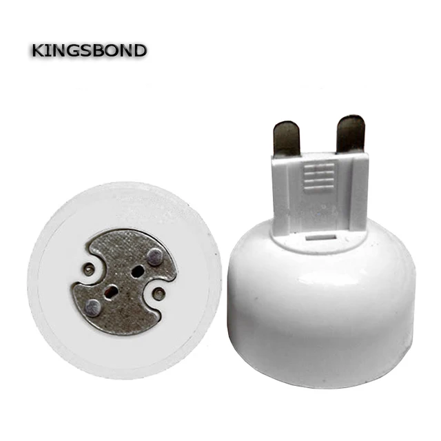 10pcs portable G9 led lamp base converter PC white light bulb adapter