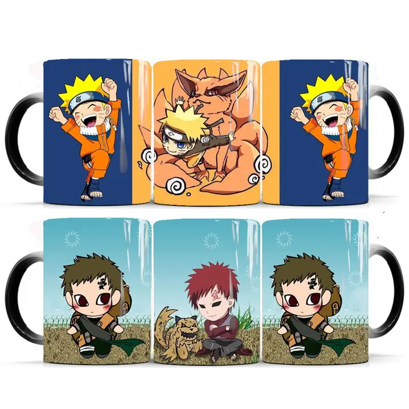 

NARUTO Ceramics Coffee Cup Gaara Color Changing Mug 350ml Magic Anime Mugs Xmas Gift