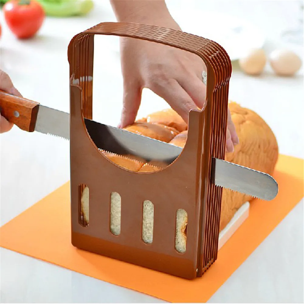 

Hot New In Kitchen Tools Practical Bread Cutter Slicer Loaf Toast Cutting Slicing Guide Kitchin Bakeware Tool