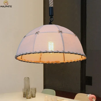 

Nordic Retro Lamparas Rope Pendant Lights Retro Loft LED Edison Lamp Hanging pendant lamps Vintage Industria Lighting Fixtures