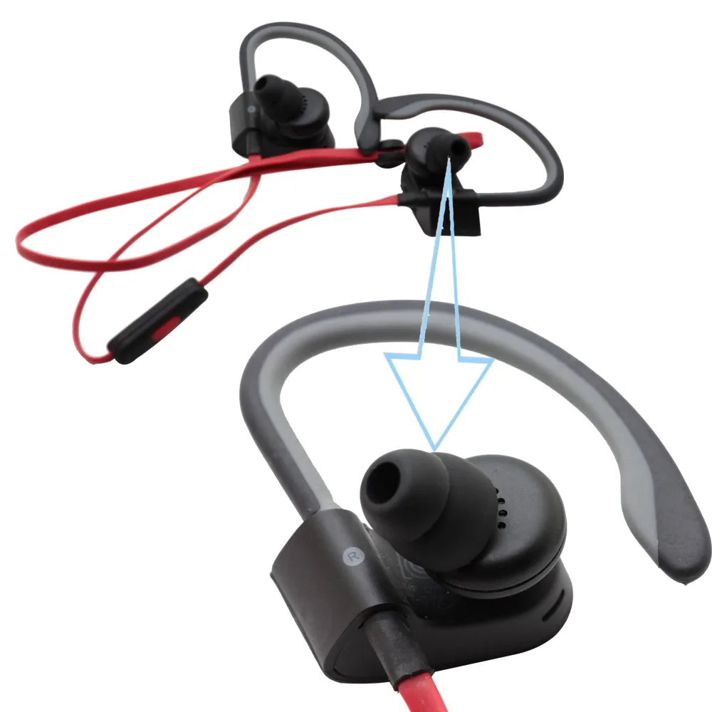 Replacement Silicone Ear Tips Buds For Powerbeats 2 Wireless Powerbeats3 Headset Sport Headphone Earbuds Eartips Earhook