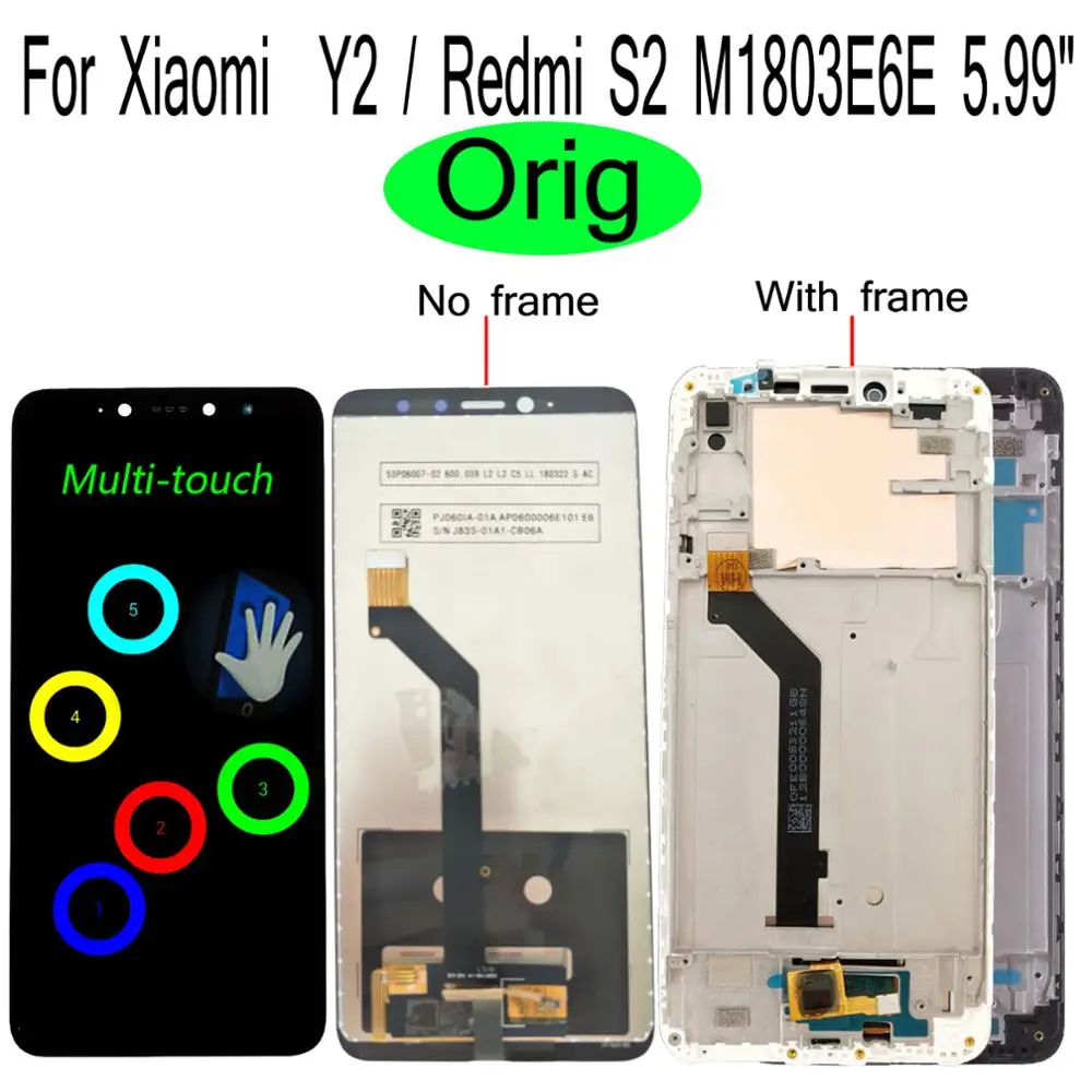 Shyueda IPS Orig AAA + для Xiaomi Redmi Y2 S2 M1803E6E 5 99 &quotНовый ЖК дисплей сенсорный экран дигитайзер