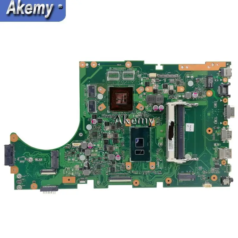 Akemy X756UJ محمول اللوحة الأم ل ASUS X756UWK X756UX X756UJ X756UB X756UV اللوحة I3-6100U GT920M/2 GB DDR3 فتحة الذاكرة