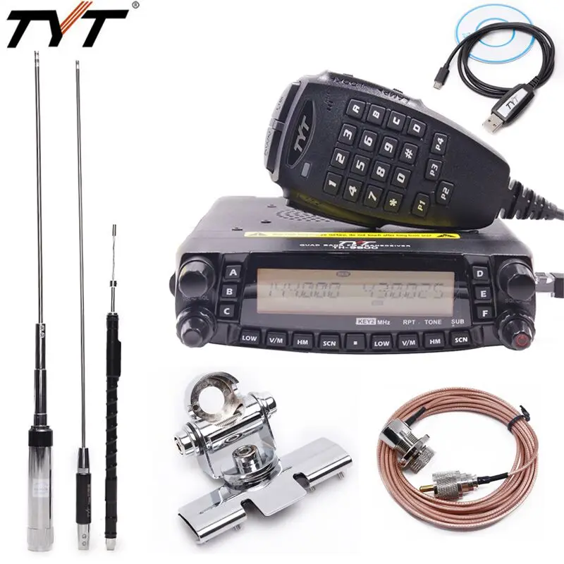 TYT-TH-9800-Plus-Quad-Band-Cross-Band-Mobile-Car-Ham-Radio-Transceiver-with-Original-TYT