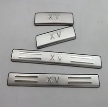 For Car Styling Subaru XV 2012 Scuff Plates Stainless Steel Door Sill Strip Welcome Pedal Car Stickers Accessories 4pcs For Car Styling Subaru XV 2012 Scuff Plates Stainless Steel Door Sill Strip Welcome Pedal Car Stickers Accessories 4pcs