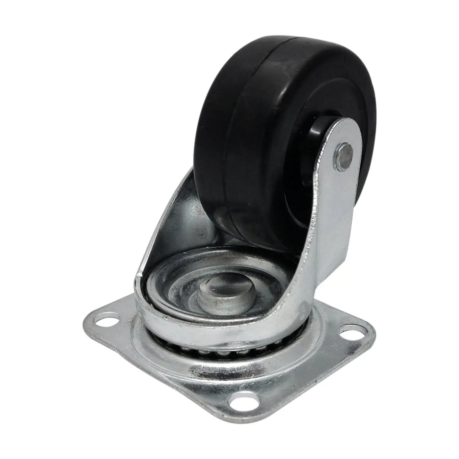 

BHTS-4x Heavy Duty Swivel Rubber Castor Caster Wheels 50mm Industrial Trolley Wheel Castors