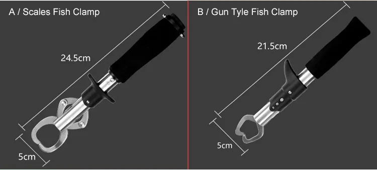 2 стиля стальной рыбы губной Захват Grabber Grip рыболовный контроллер с захватом Блокировка запуска захват инструменты для взвешивания портативный Pesca