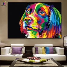 DIY цветные картины по номерам с цветами, окрашенные абстрактные картины животных, Рисование Живопись по номерам в рамке дома