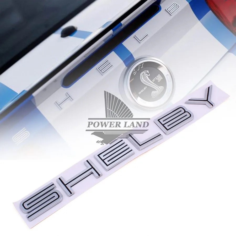 Blak/красный вставка Серебряный abs ford Shelby надписи decklid Наклейки 3D Эмблемы Этикета