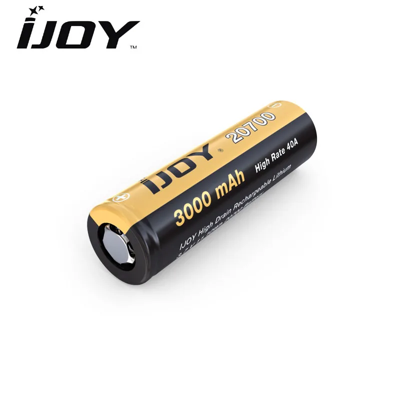 2 шт./лот Ijoy 20700 аккумулятор 3000 мАч 40A Li-Ni Высокая дренажная электронная сигарета аккумуляторная батарея для электронной сигареты IJOY капитан PD270 коробка мод