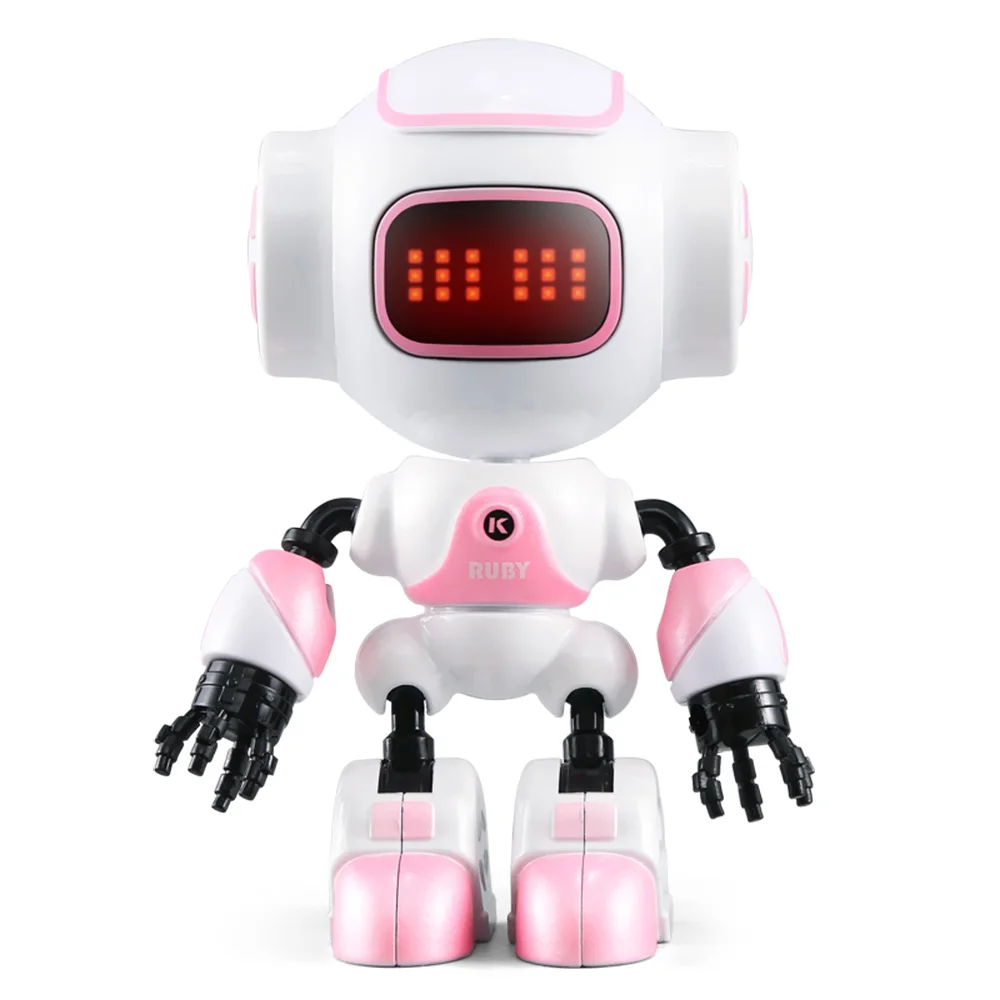 

JJRC R9 RC Robot RUBY Touch Sensing LED Eyes Control DIY Gesture Mini Smart Voiced Alloy Robot Toy Children Kids Birthday Gifts