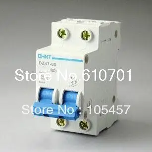 

25A MCB High Breaking Capacity Miniature Circuit Breaker DZ47-63 (C45N) 2P 230/400V with CE Certificate