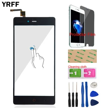 

YRFF 5.5'' Mobile Phone Front Glass Touch Screen Digitizer Panel For ZTE Nubia Z9 Max NX510J Sensor Tool Protector Film Adhesive