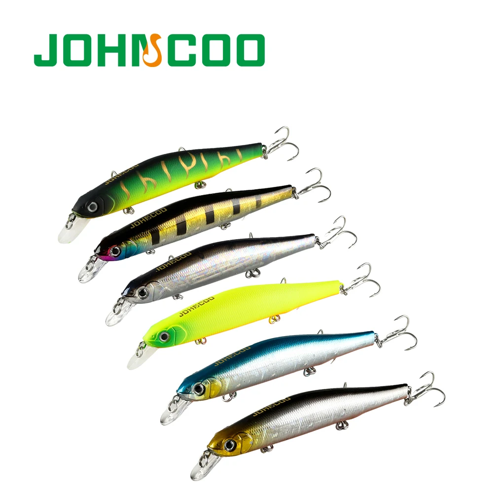 JOHNCOO 1 шт. новый жесткий Minnow рыболовный Воблер для рыбалки 11 5 см 17 6 г