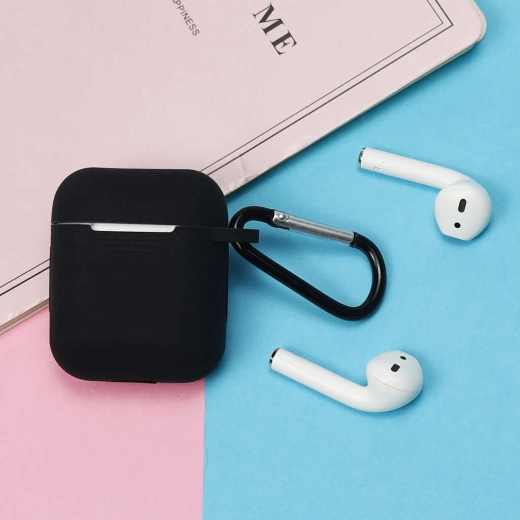 Soft Silicone Skin Case for Apple Airpods Charging Case Protective Cover Air pods Sleeve pouch ShockProof Multi Color 