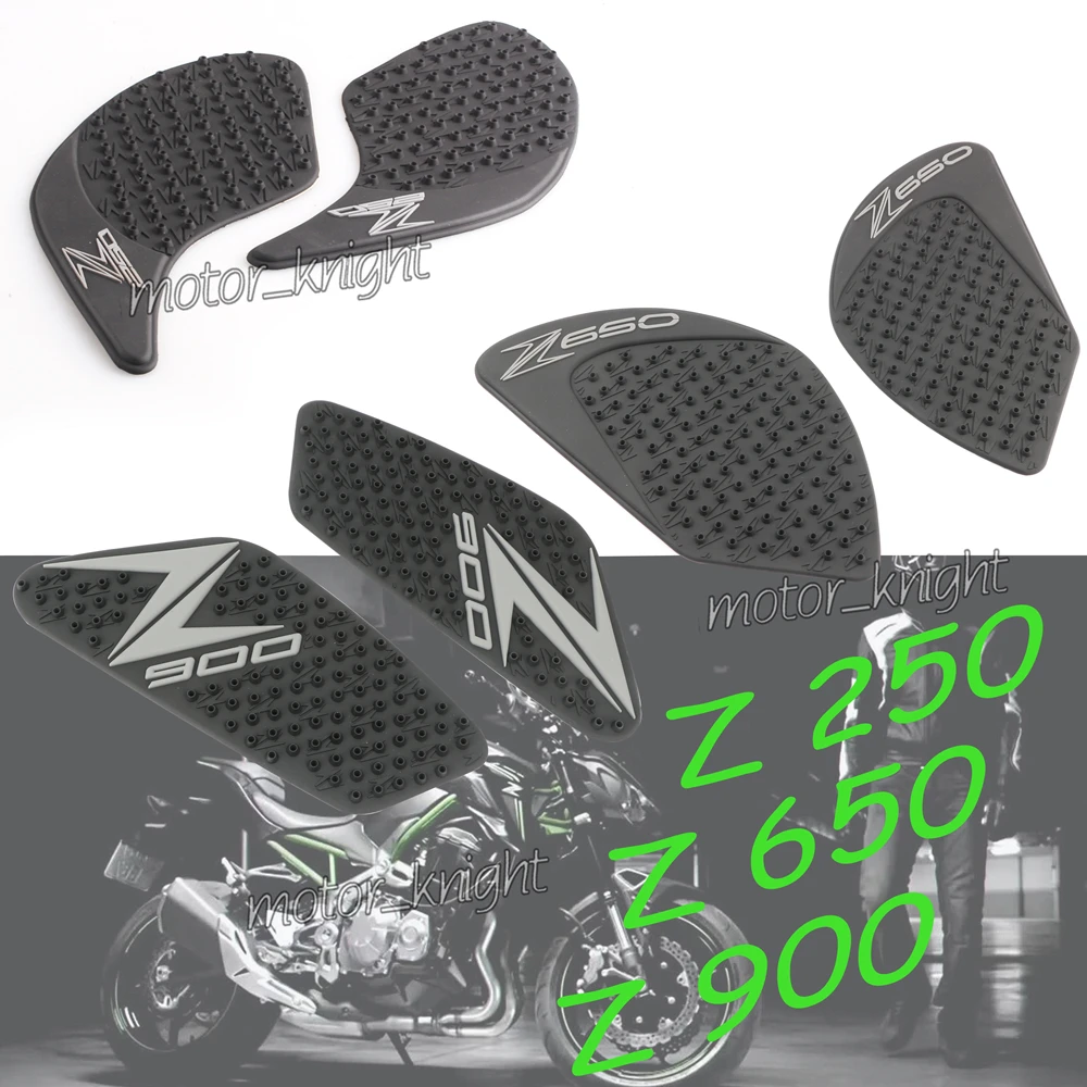 

Anti Slip Tank Protective Pad Side Gas Knee Grip Traction Pads Protector Stickers For Kawasaki NINJA250/300 Z250 Z650 Z900