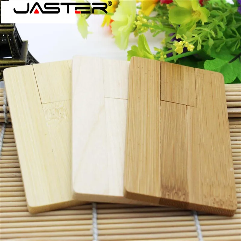 

JASTER Wooden Card USB flash drive Maple wood memory stick pen drives memory card 4GB 8GB 16GB 32GB U disk LOGO customized